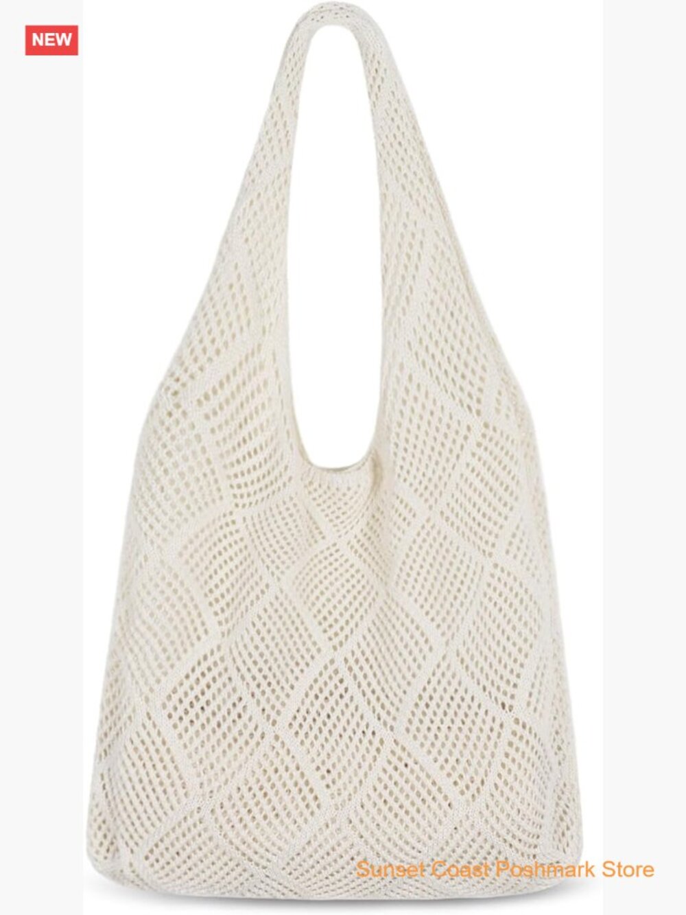 Crochet Tote Bag Mesh Beach Bag Knit Summer Hobo Vacation Boho Tote